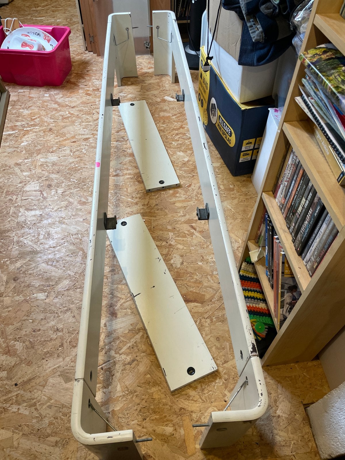 Gratis Auping bedombouw 1-persoons, Huis en Inrichting, Slaapkamer | Bedden, Ophalen, Gebruikt, 90 cm, Eenpersoons