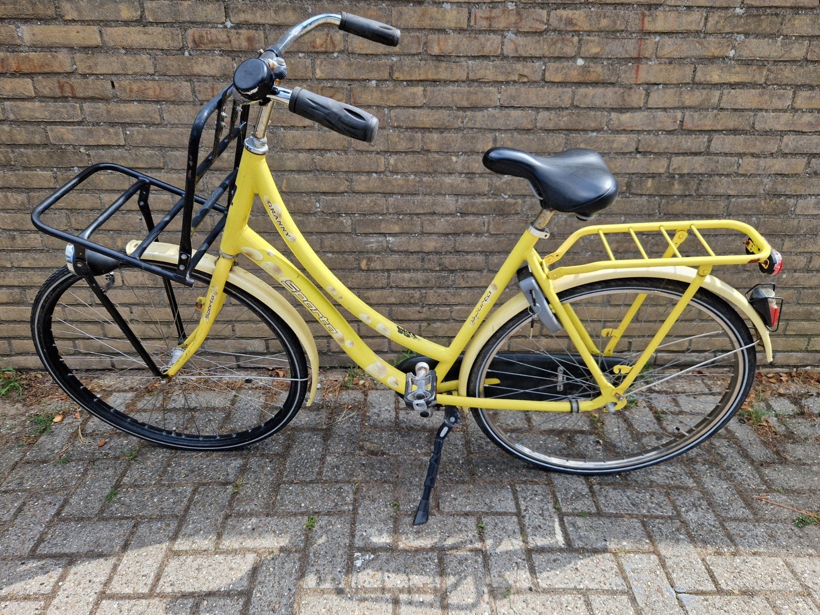 Sparta Transportfiets 28" Geel., Ophalen, Terugtraprem, Sparta, 50 tot 53 cm