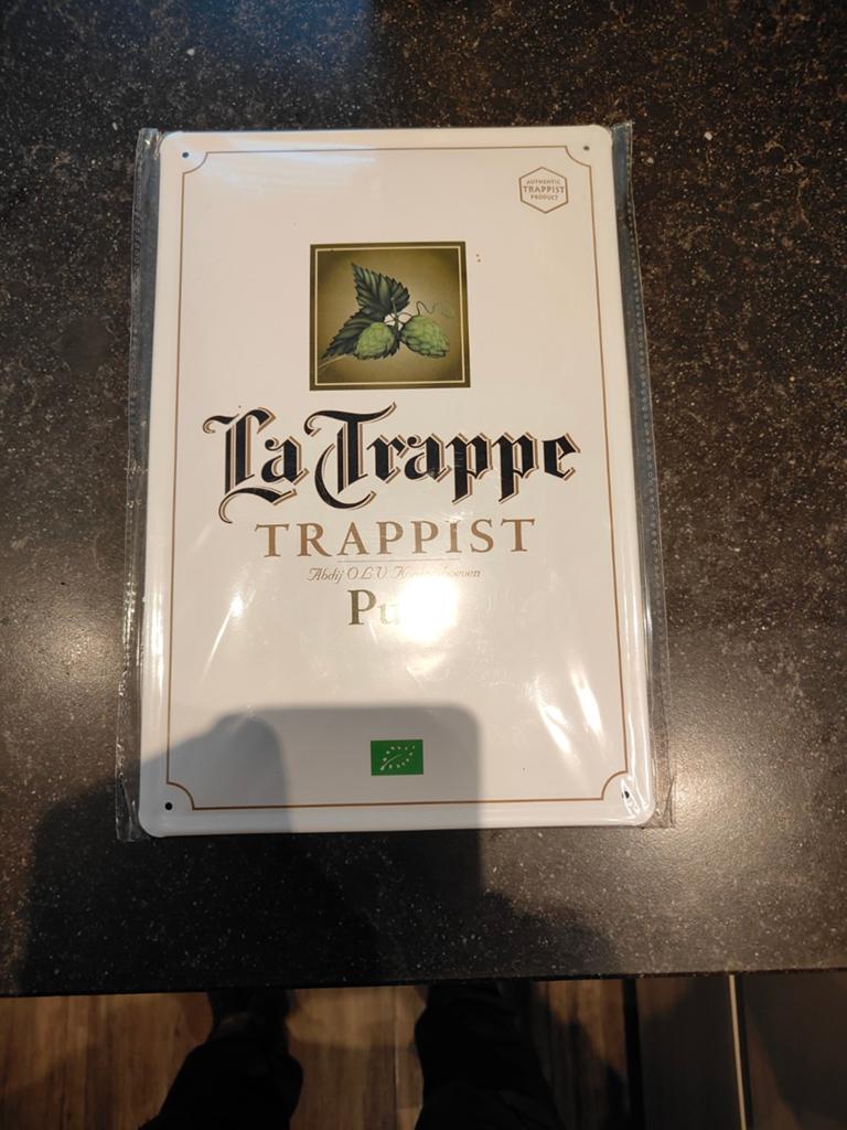 La Trappe Trappist Reclamebord - Nieuw in verpakking, Ophalen of Verzenden, Nieuw