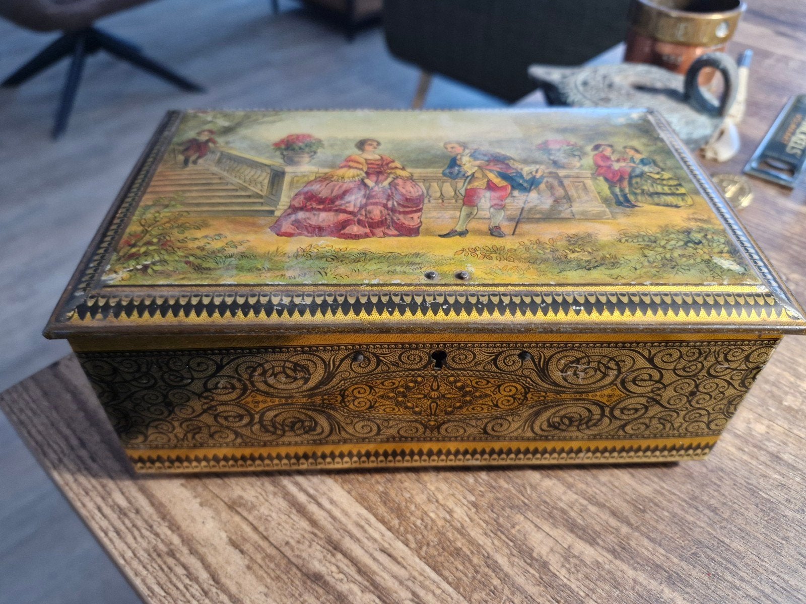 Antiek Brocant blik van de Ruiter - W.J Boon & Comp., Ophalen of Verzenden