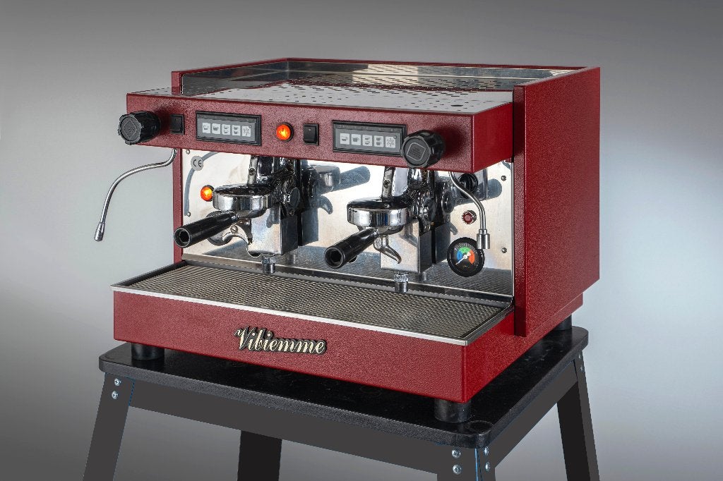 Vibiemme Silver 2-groep: gloednieuw in vintage jasje, Witgoed en Apparatuur, 10 kopjes of meer, Koffiemachine, Gemalen koffie