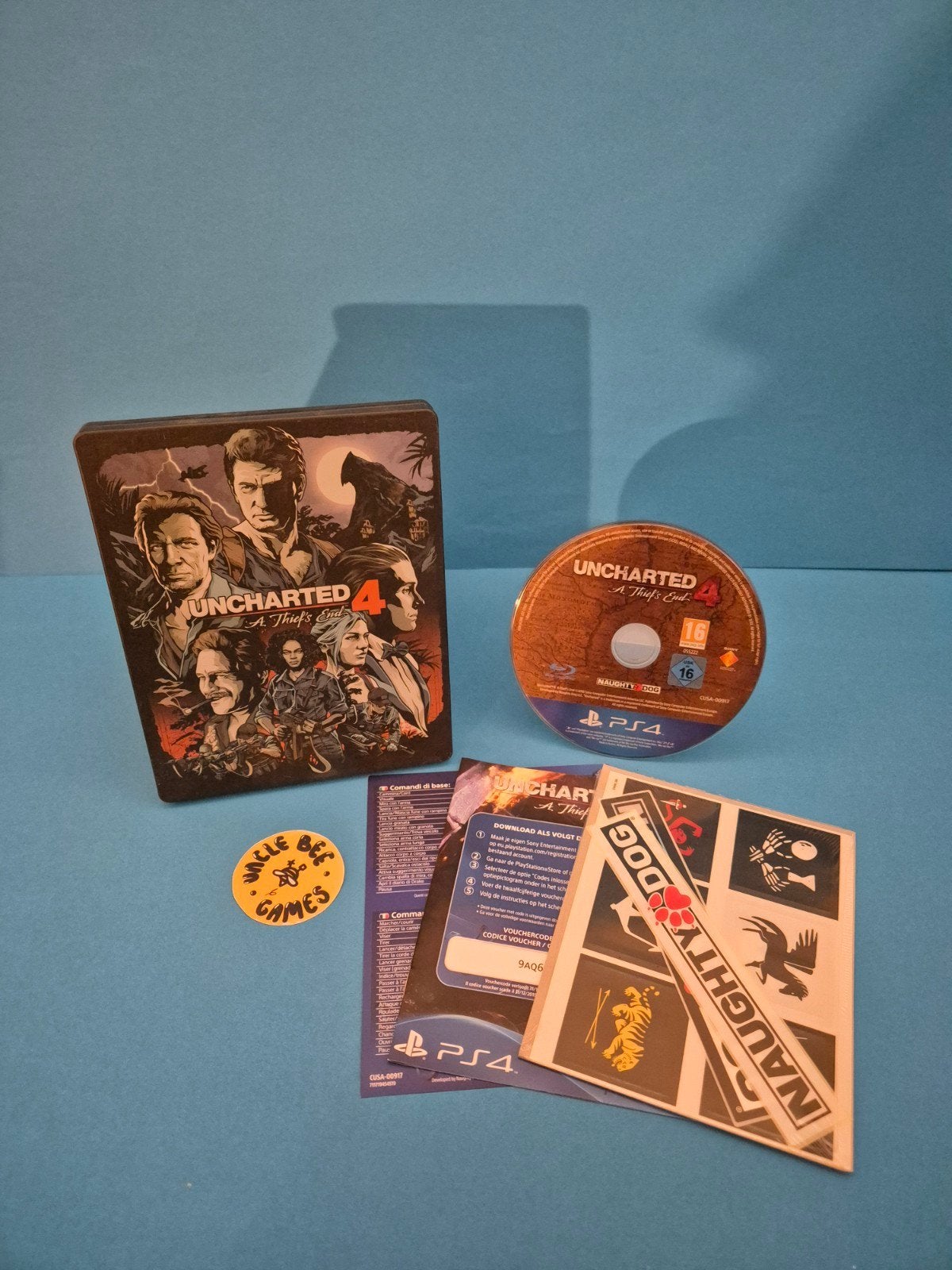 Uncharted 4 A Thief's End Steelbook Edition, Avontuur en Actie, Online, Verzenden, Vanaf 16 jaar