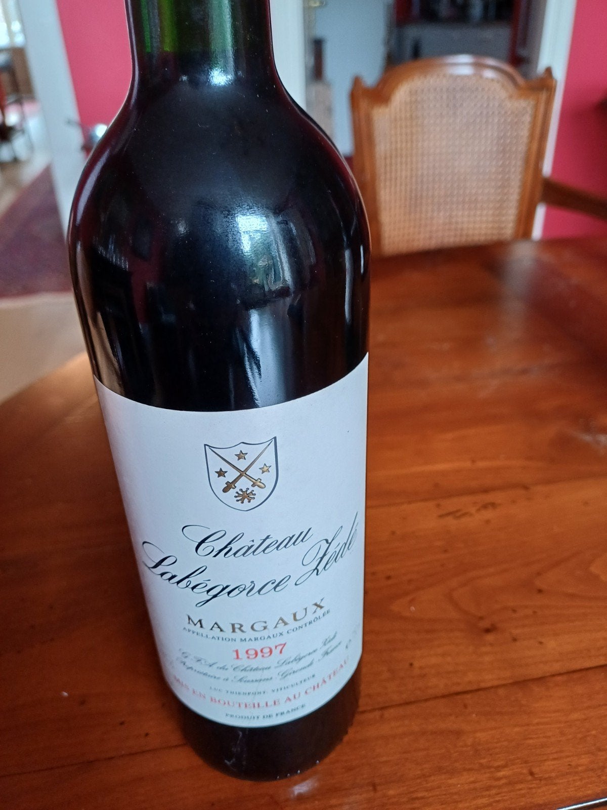 Château Labégorce Zédé Margaux 1997 Rode Wijn, Frankrijk, Ophalen of Verzenden, Zo goed als nieuw, Rode wijn