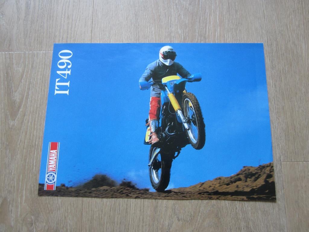 Yamaha IT 490 brochure folder 1983, Motoren, Ophalen of Verzenden, Yamaha