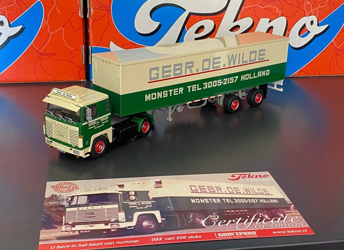 Tekno de Wilde, Hobby en Vrije tijd, Modelauto's | 1:50, Ophalen of Verzenden, Zo goed als nieuw, Bus of Vrachtwagen, Tekno