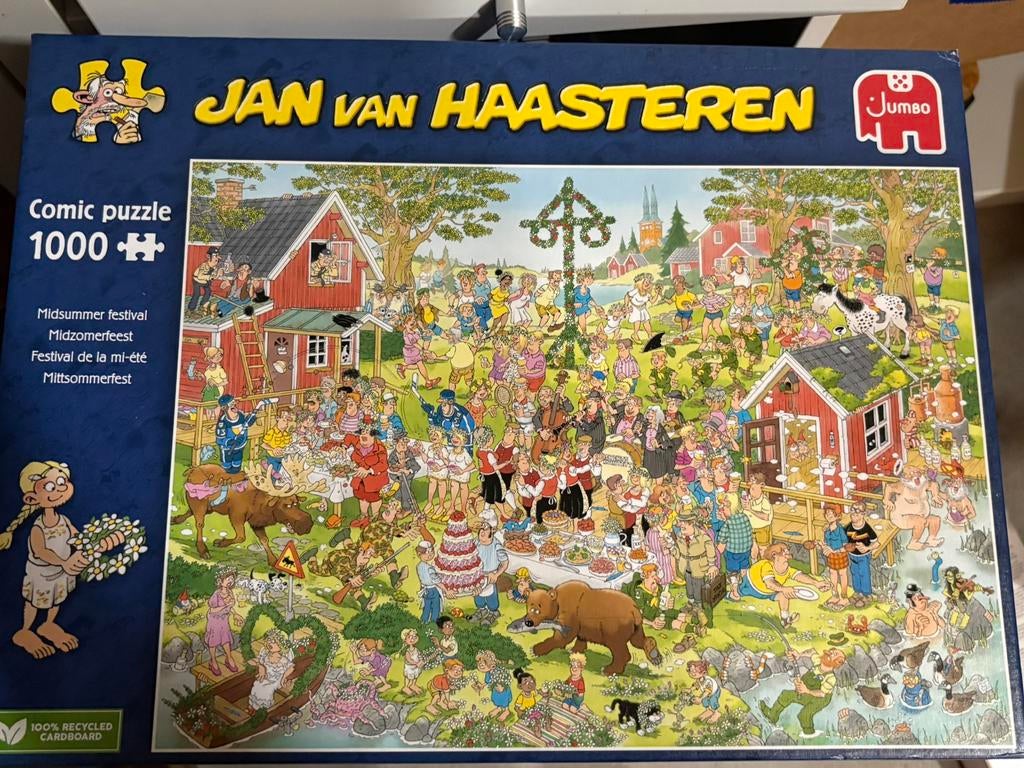 Jan van haasteren: midzomerfeest, Ophalen of Verzenden, 500 t/m 1500 stukjes, Gebruikt