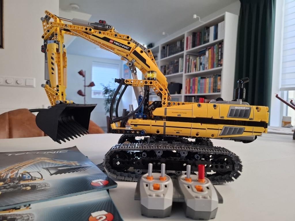 LEGO 8043  Gemotoriseerde graafmachine met afstandsbediening, Ophalen, Gebruikt, Lego, Compleet