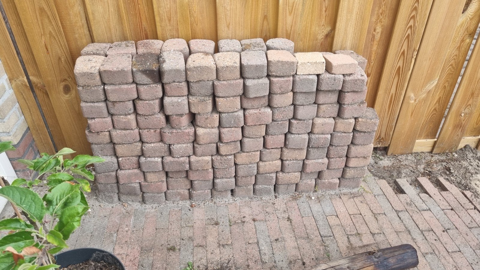 Cirkel van stenen - Gebruikte klinkers voor tuin, Ophalen, Gebruikt, Klinkers, Minder dan 5 m²