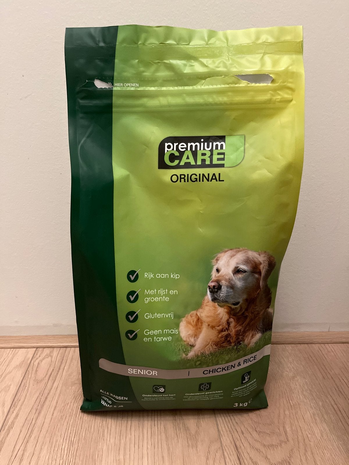 Premium care hondenvoer senior kip en rijst, Dieren en Toebehoren, Dierenvoeding, Ophalen, Hond
