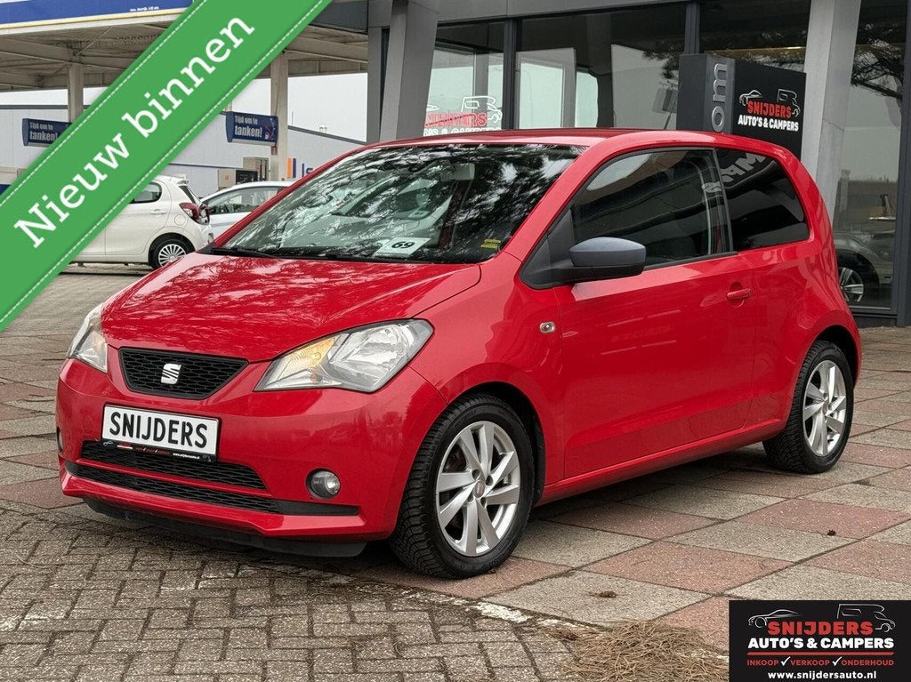 Seat Mii 1.0 Style Sport PDC Cruise prima onderhouden, Voorwielaandrijving, Stof, Gebruikt, Zwart
