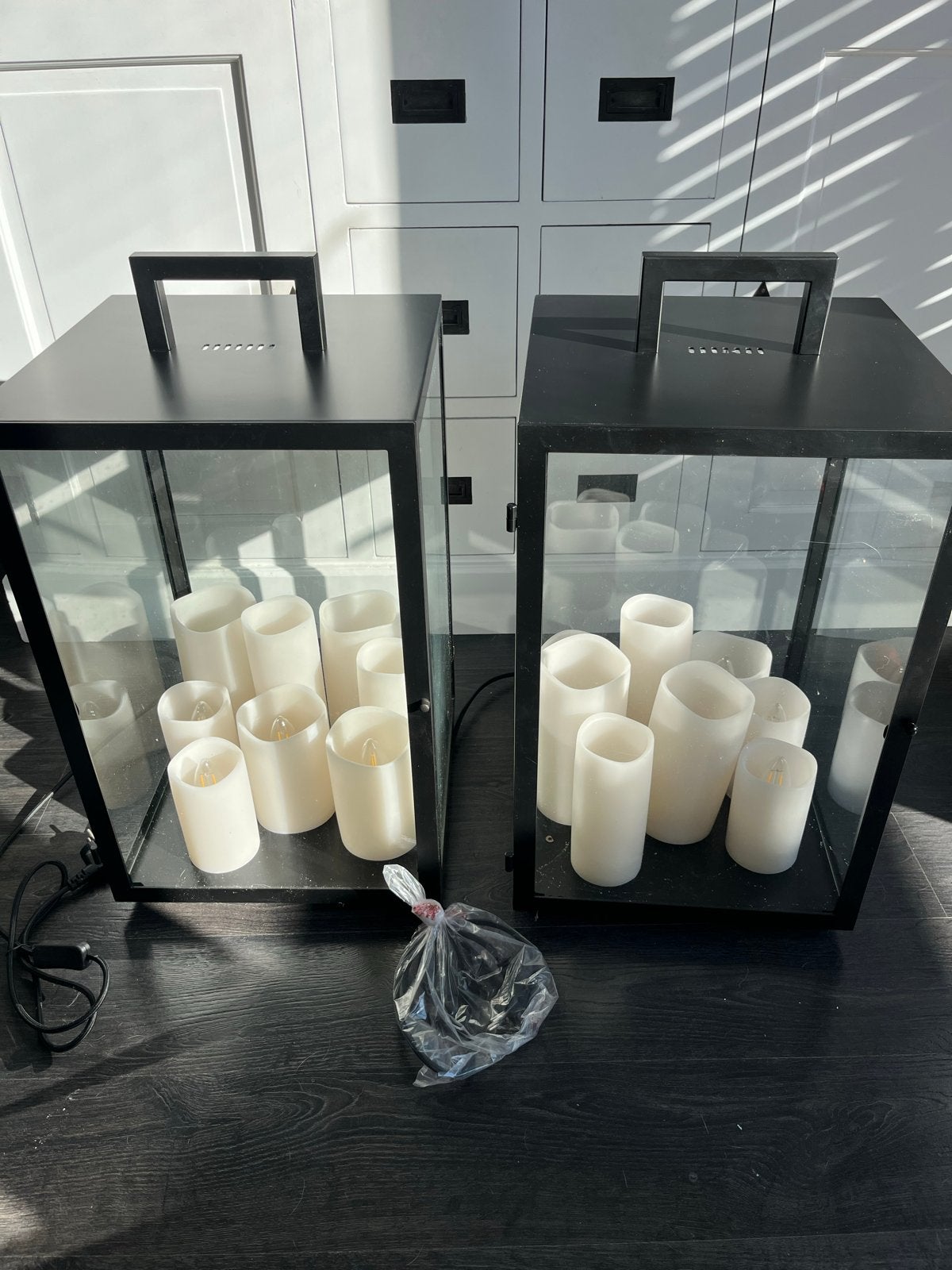 Eichholtz Tafellamp 'Debonair' - Zwart, Ophalen, E14 (klein), Nieuw, Glas
