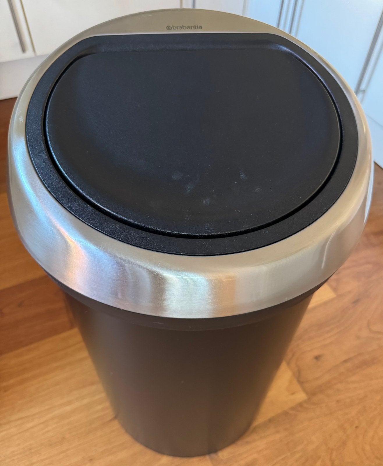 Brabantia Touch Bin 60 liter Mat Zwart / RVS, Huis en Inrichting, Ophalen, 50 – 75, Gebruikt, 40 liter of meer