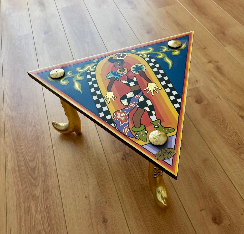 Toms drag driehoekige bijzet tafel, Antiek en Kunst, Ophalen of Verzenden