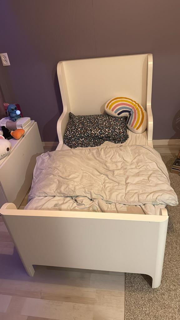 Kinderbed van IKEA, Huis en Inrichting, 90 cm, Eenpersoons, Wit, Ophalen of Verzenden