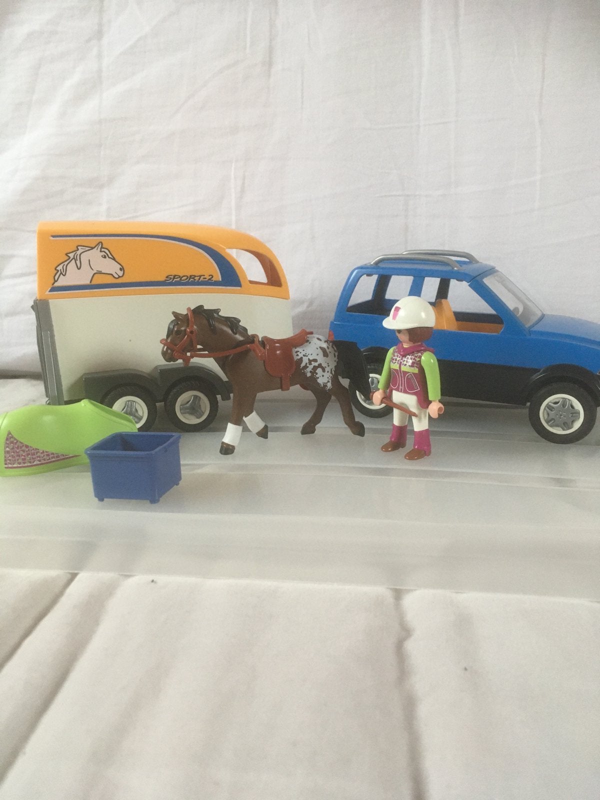 Playmobil voertuig met paardentrailer 5223, Ophalen of Verzenden, Zo goed als nieuw