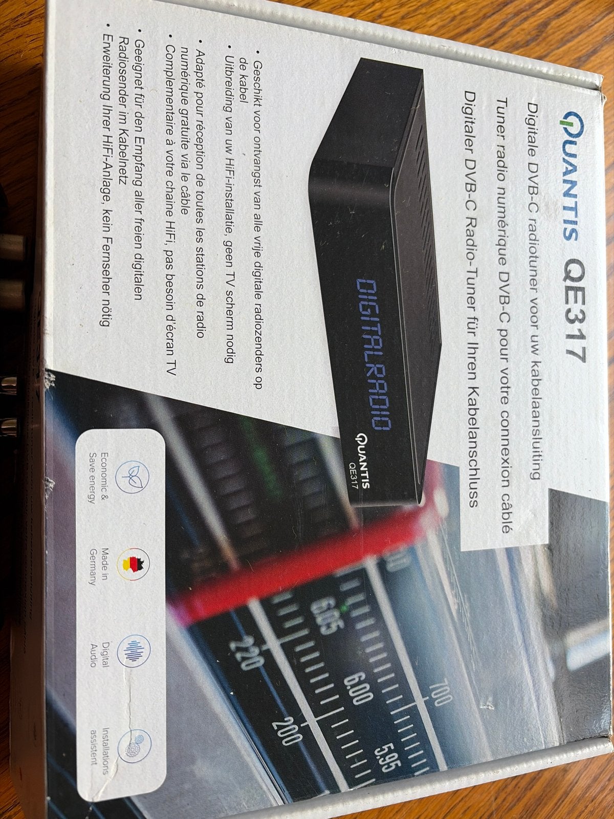 Quantis QE317 Digitale DVB-C Radio Tuner, Ophalen of Verzenden, Zo goed als nieuw, Decoder