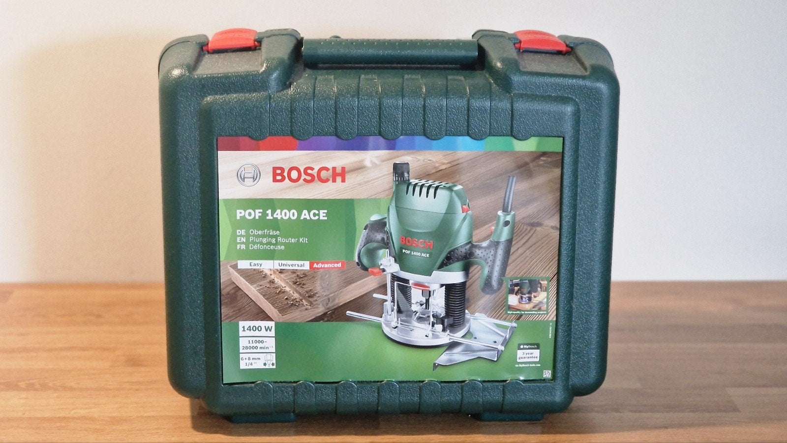 Bosch Bovenfrees POF 1400 ACE - Nieuw Geseald, Doe-het-zelf en Verbouw, Nieuw, Ophalen of Verzenden, Bovenfrees, Bosch