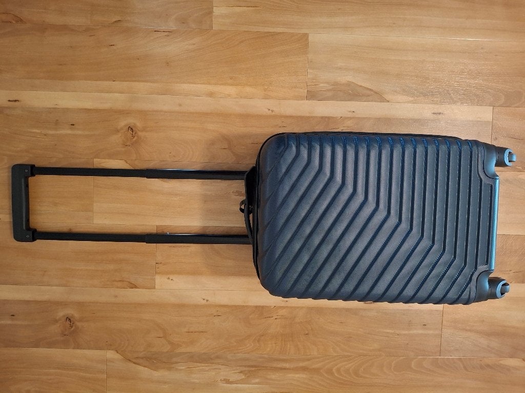 nieuwe hardcase d-blauwe rolkoffer met trekstang, Ophalen, Wieltjes, 50 tot 60 cm, Hard kunststof