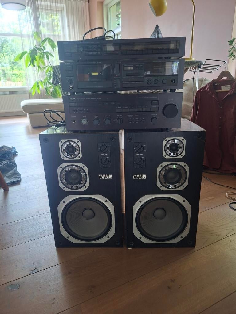 Vintage Yamaha Stereo Set met Speakers A-720 met ns200M, Gebruikt, Tuner of Radio, Overige merken, Losse componenten