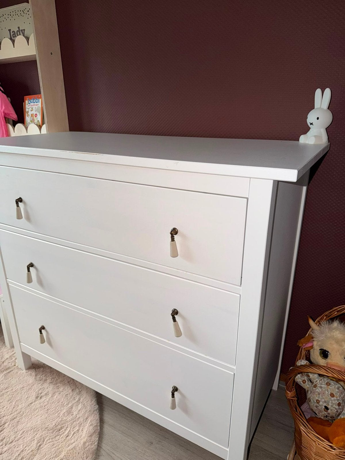 Hemnes ladekast of commode, Ophalen, Gebruikt, 50 tot 70 cm, 100 cm of meer