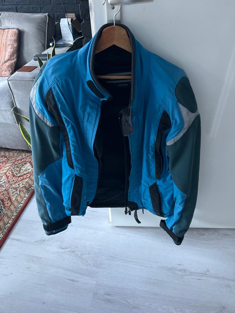 BMW Motorrad ComfortShell Motor maat 52 - Blauw/Zwart, Motoren, Ophalen of Verzenden, Tweedehands, Heren, Jas | textiel