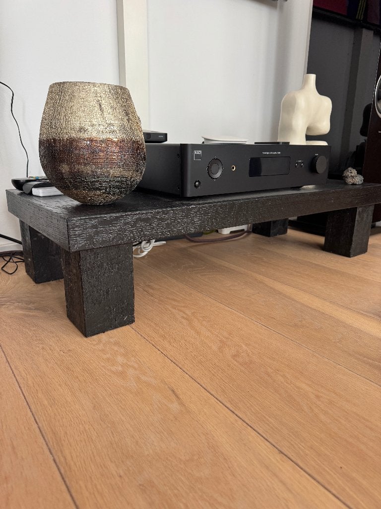 Eiken houten TV meubel, Salontafel, Bijzettafel, Huis en Inrichting, Kasten | Televisiemeubels, Gebruikt, Eikenhout, 50 tot 100 cm