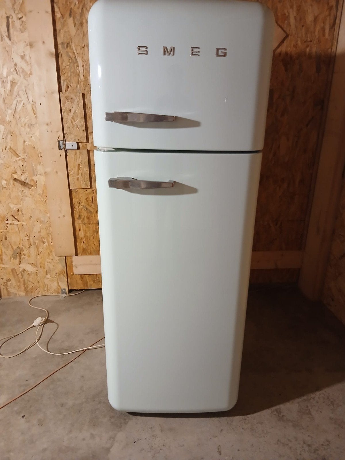 Smeg Koelkast met vriesvak - Retro Stijl, Ophalen, Gebruikt, 200 liter of meer, 60 cm of meer
