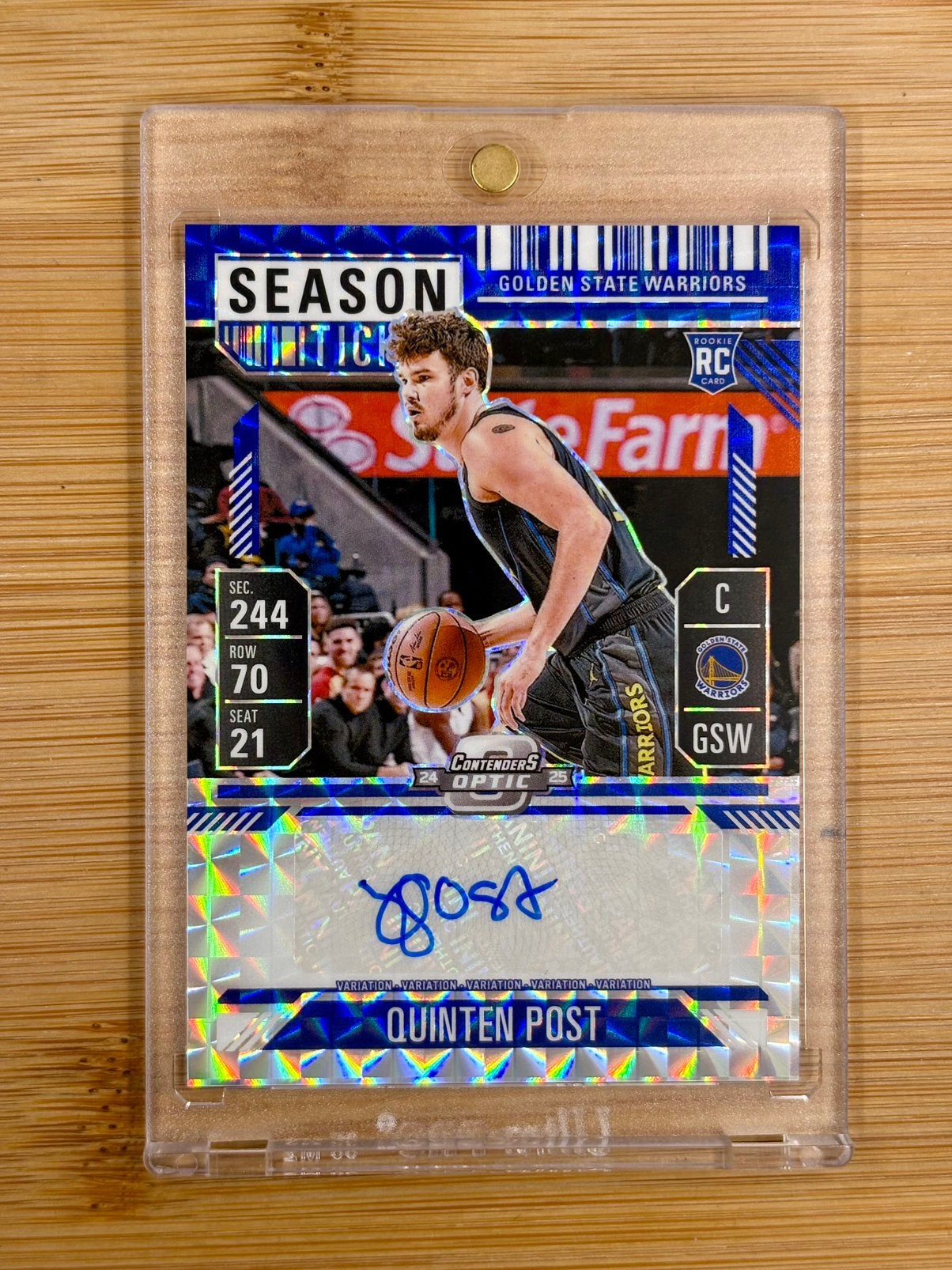 Quinten Post 2024-25 Panini Mosaic Rookie Variation Blue /49, Ophalen of Verzenden, Zo goed als nieuw