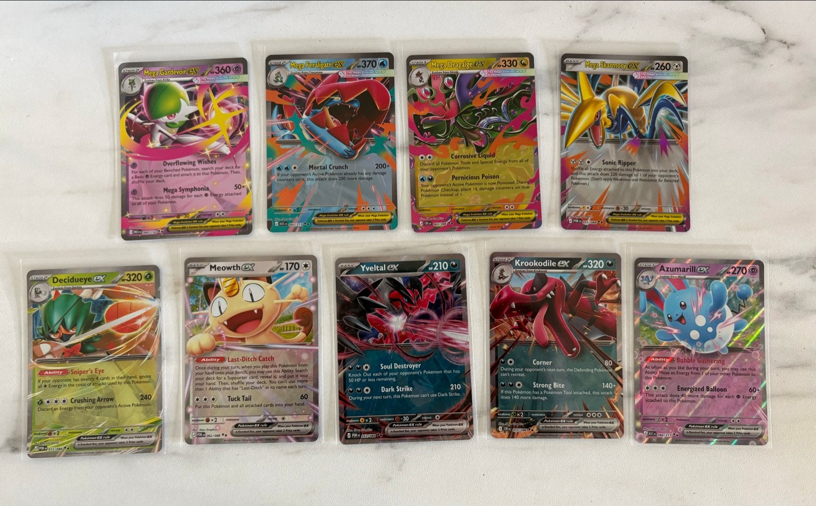Diverse EX Pokémon Kaarten - Verschillende Sets, Ophalen of Verzenden, Gebruikt, Meerdere kaarten