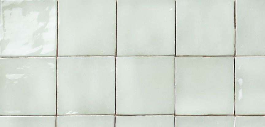 Handvorm wandtegel 13x13 mint soft glans Porcelanosa, Doe-het-zelf en Verbouw, Tegels, Ophalen, Nieuw, Minder dan 20 cm, Minder dan 20 cm