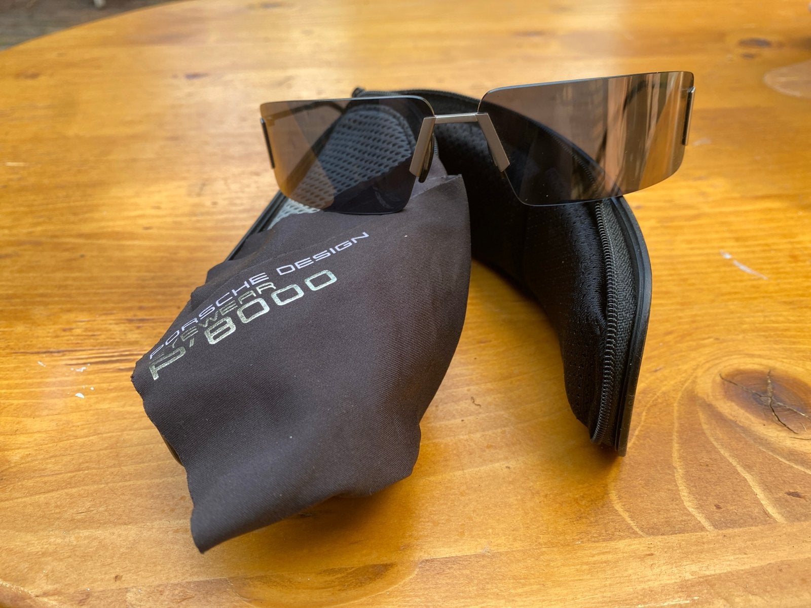 Porsche Design P8000 Titanium Zonnebril, Overige merken, Gebruikt, Zonnebril, Zwart