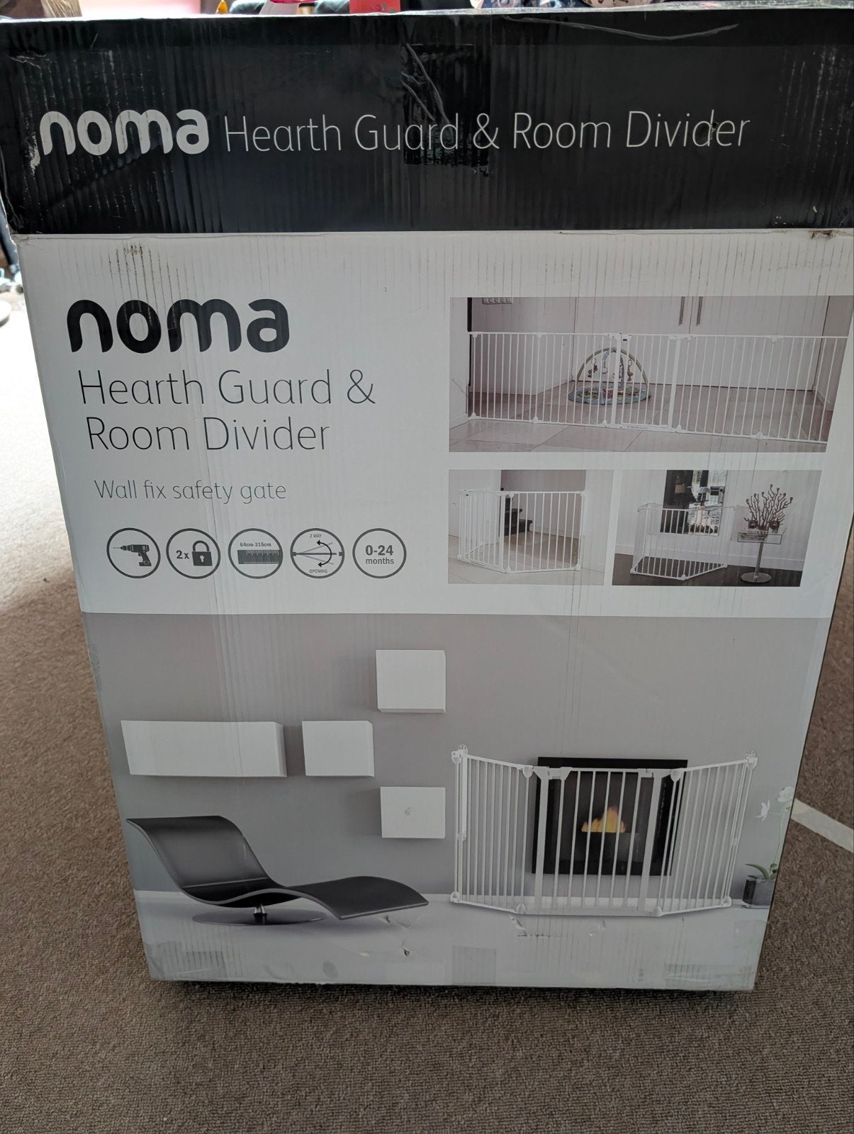 Noma Hearth Guard Room Divider, haardhekje (5 panelen), Ophalen, Gebruikt