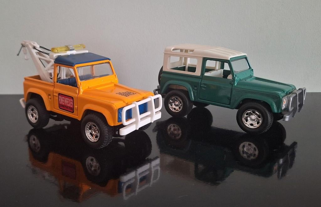 6 stuks Land Rover Defender, Overige merken, Gebruikt, 1:50 of kleiner, Auto