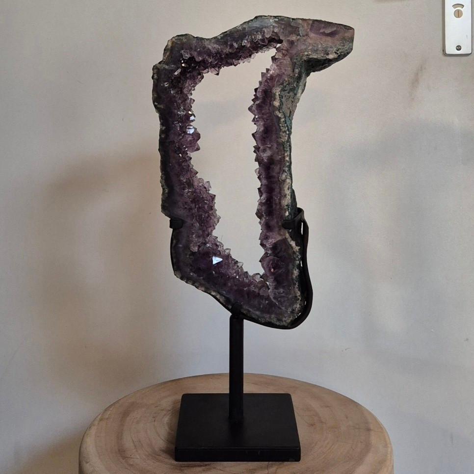 Amethist portal op standaard, Ophalen of Verzenden, Mineraal