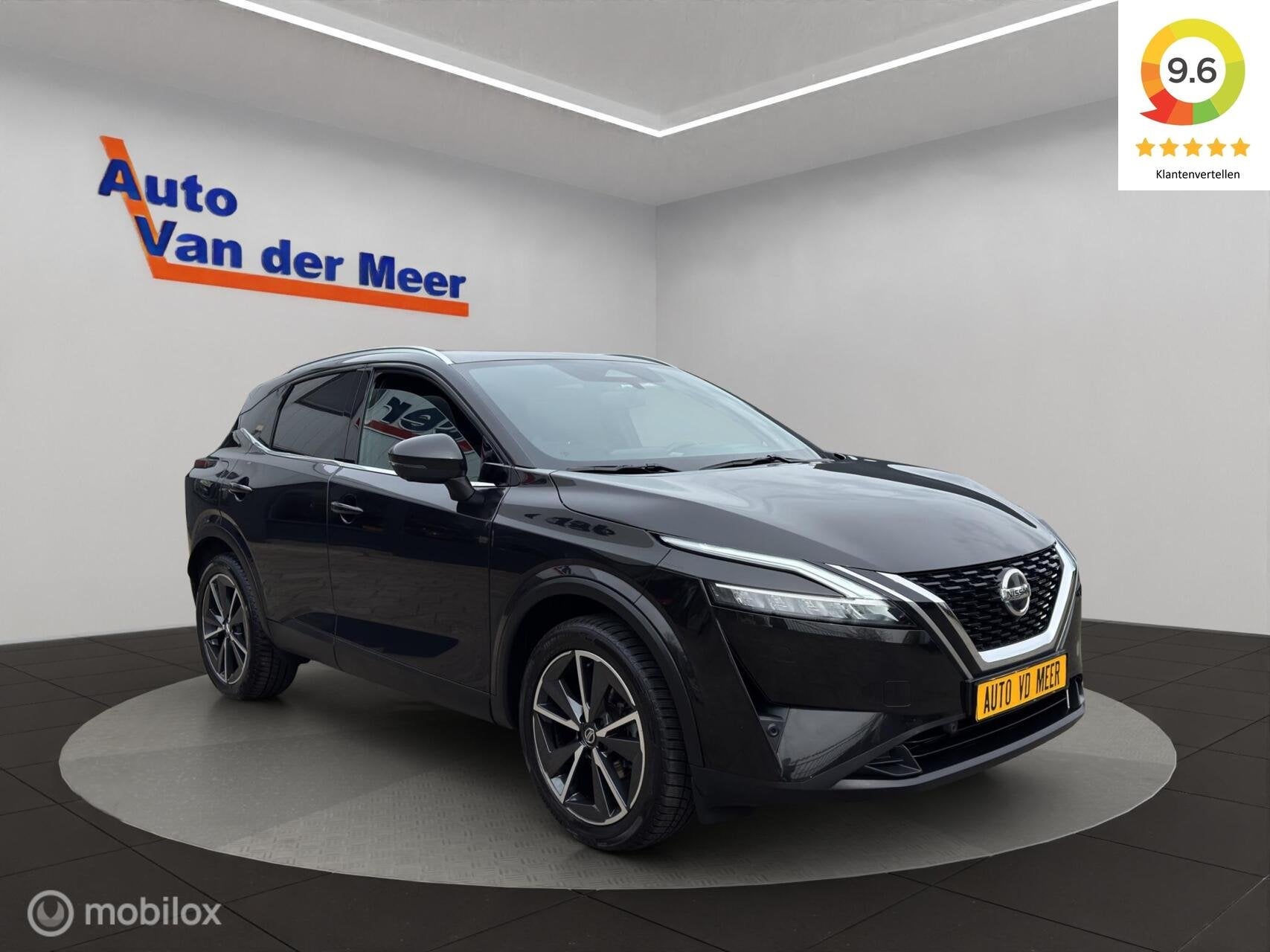 Nissan Qashqai 1.3 MHEV Xtronic Tekna Plus, Auto's, Gebruikt, Zwart, 4 cilinders, Zwart