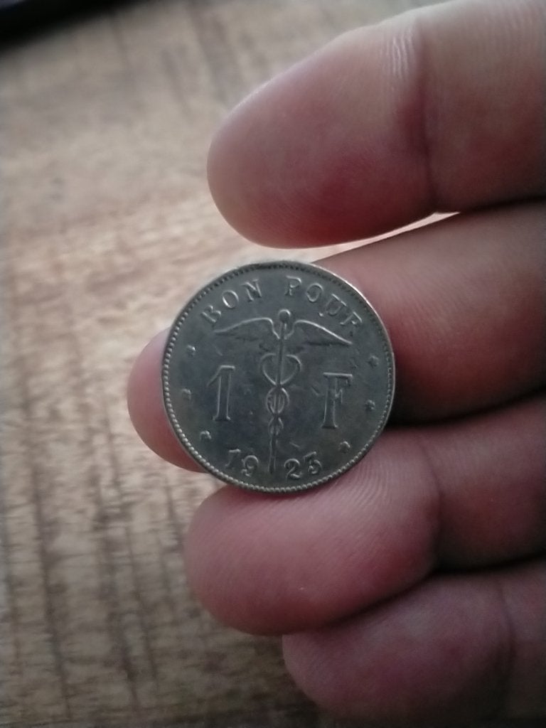 België 1 Franc 1923 , Wallonie, Verzenden, Losse munt