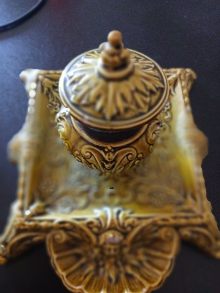 Keramische inktpot uit 1921, Antiek en Kunst, Ophalen of Verzenden