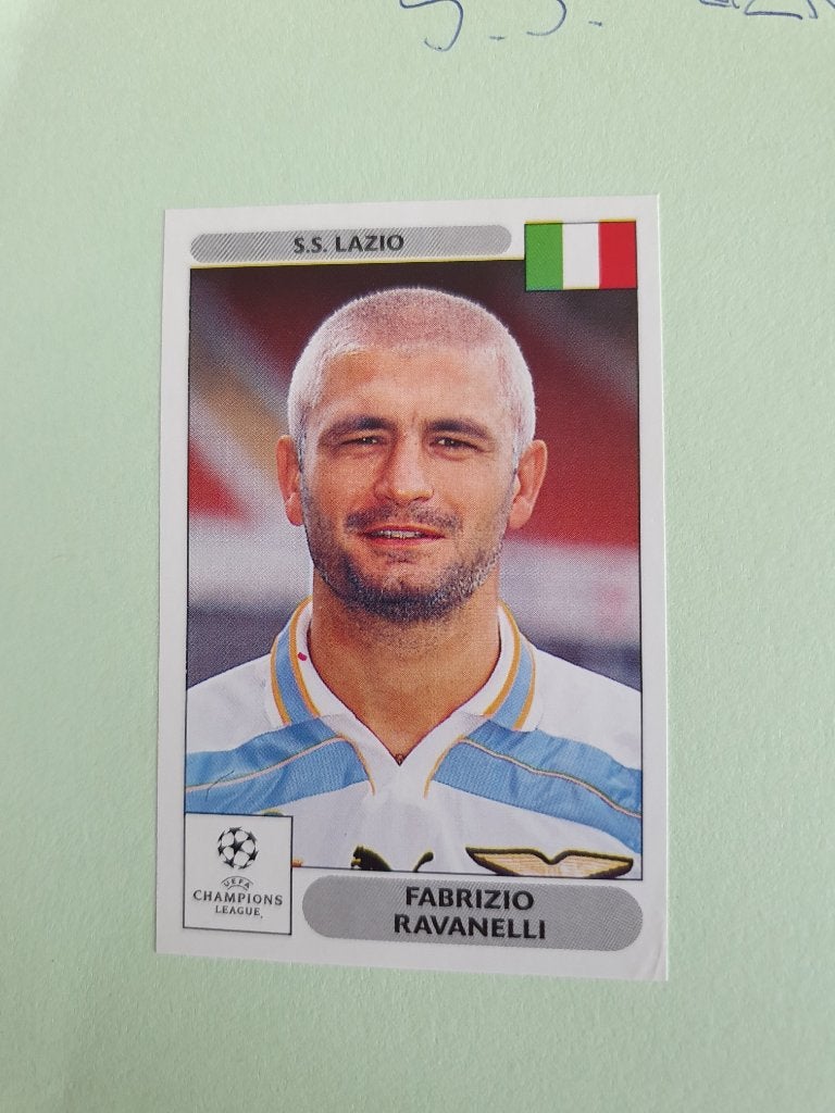 Panini Ravanelli - Lazio, Ophalen of Verzenden, Zo goed als nieuw, Buitenlandse clubs, Poster, Plaatje of Sticker