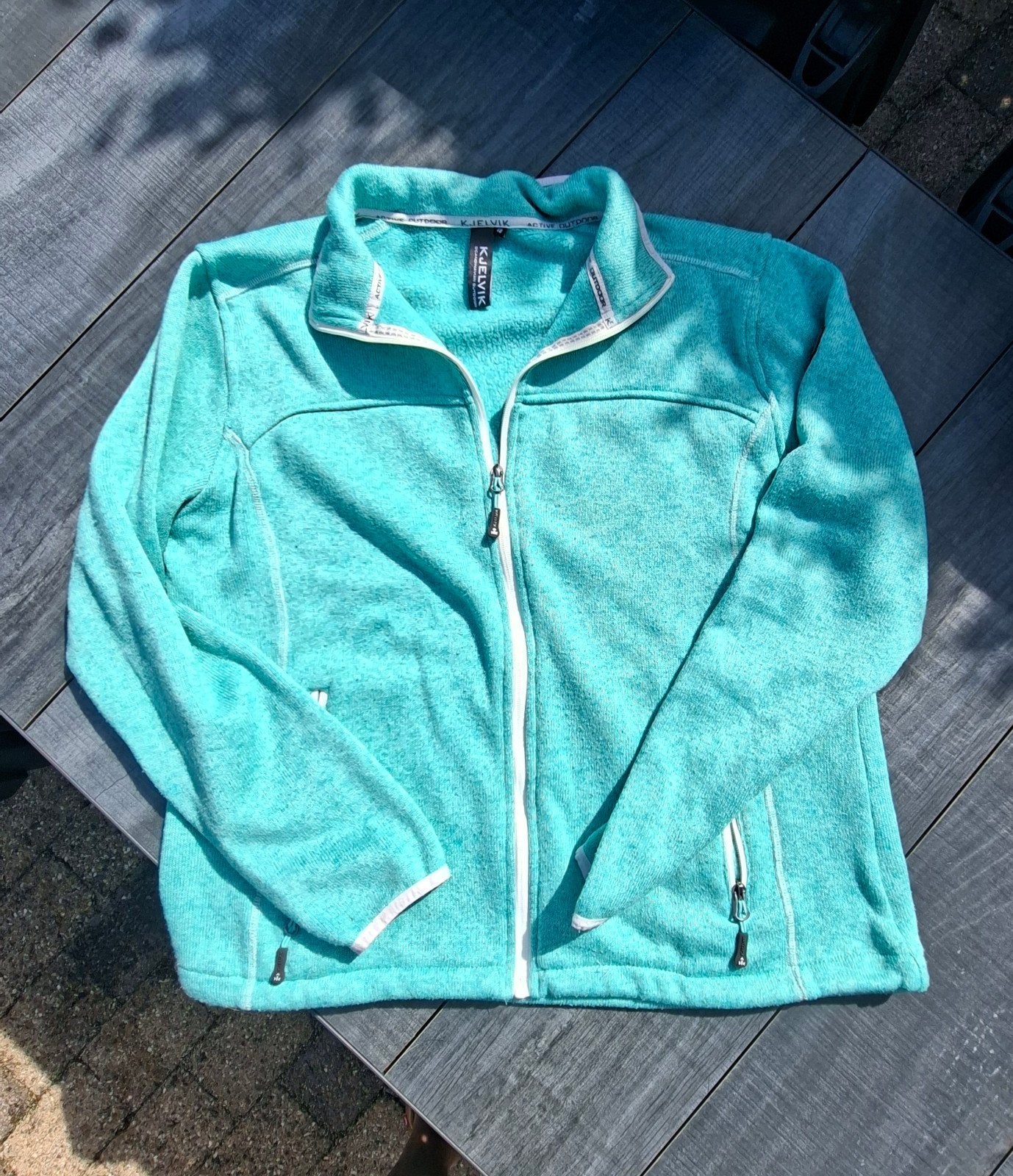 Kjelvik fleecevest maat XL in turquoise, Kleding | Dames, Maat 46/48 (XL) of groter, Ophalen of Verzenden, Zo goed als nieuw, Kjelvik