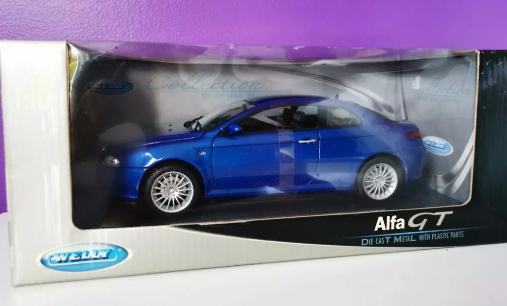 Alfa GT Welly 1:18 blauw, Ophalen, Nieuw, Auto, Welly