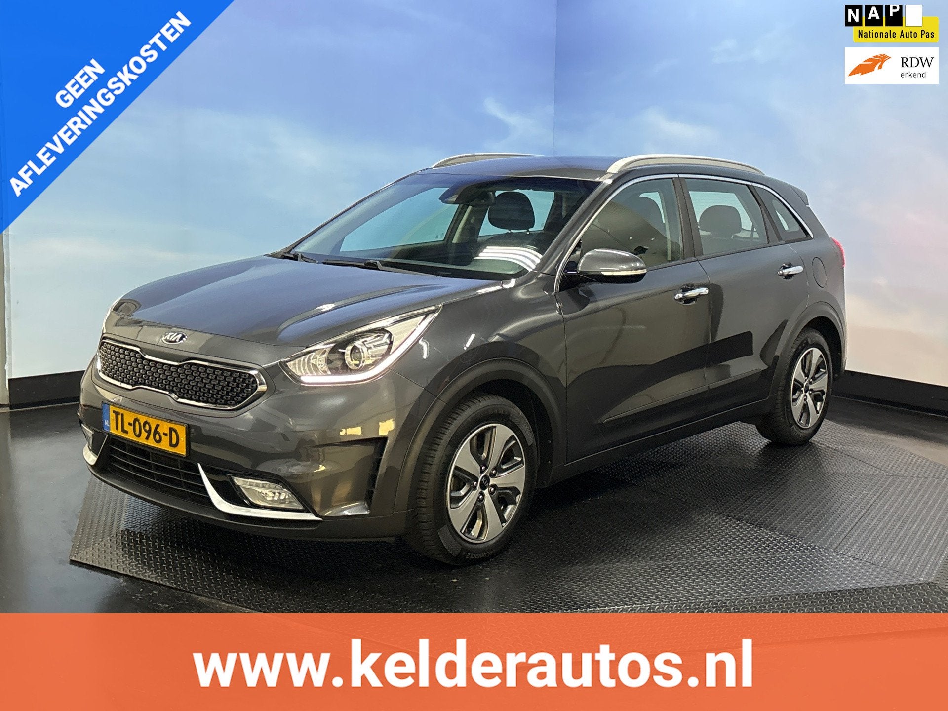 Kia Niro 1.6 GDi Hybrid DynamicLine Navi |Clima | Cruise | P, Gebruikt, Euro 6, Leder en Stof, Origineel Nederlands