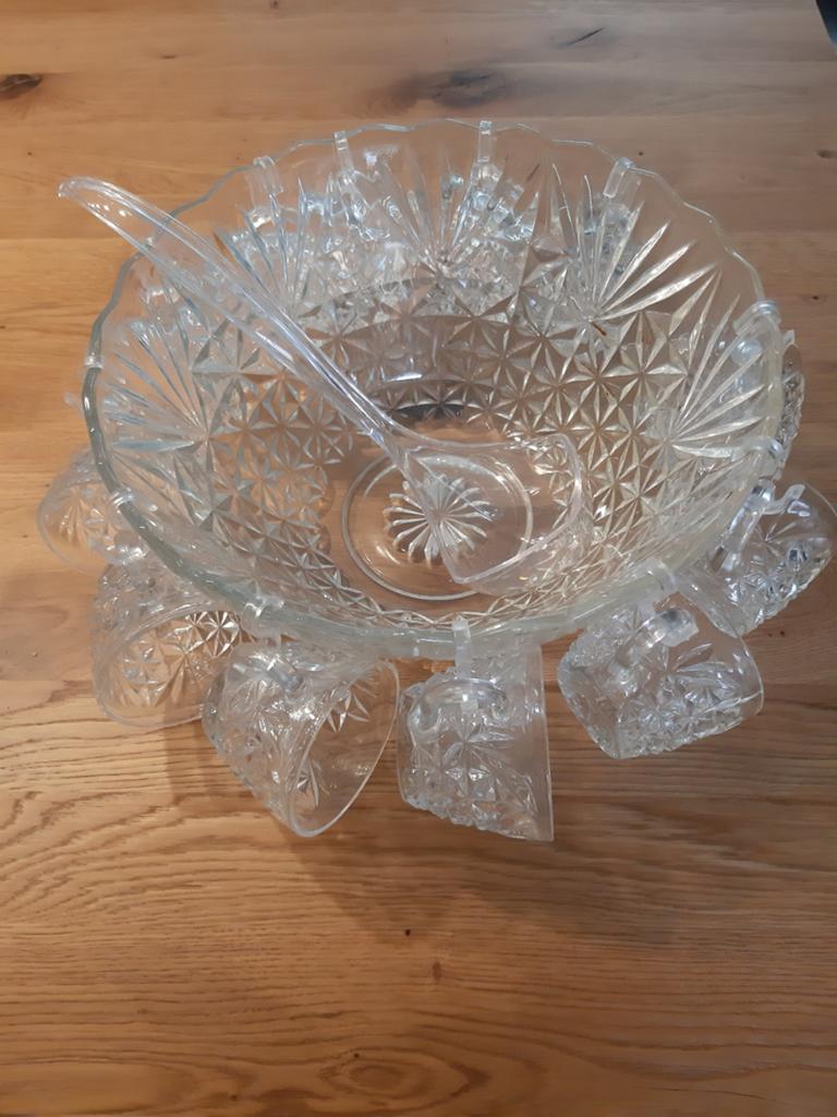 Vintage punch bowl set, Ophalen