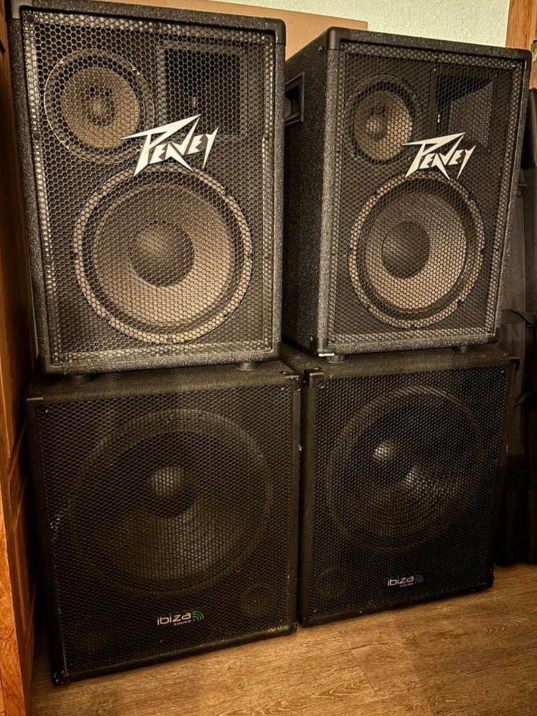 Complete Actieve Soundsystem: Peavey & Ibiza Sound, Gebruikt, Speakerset, Ophalen of Verzenden, Basreflex
