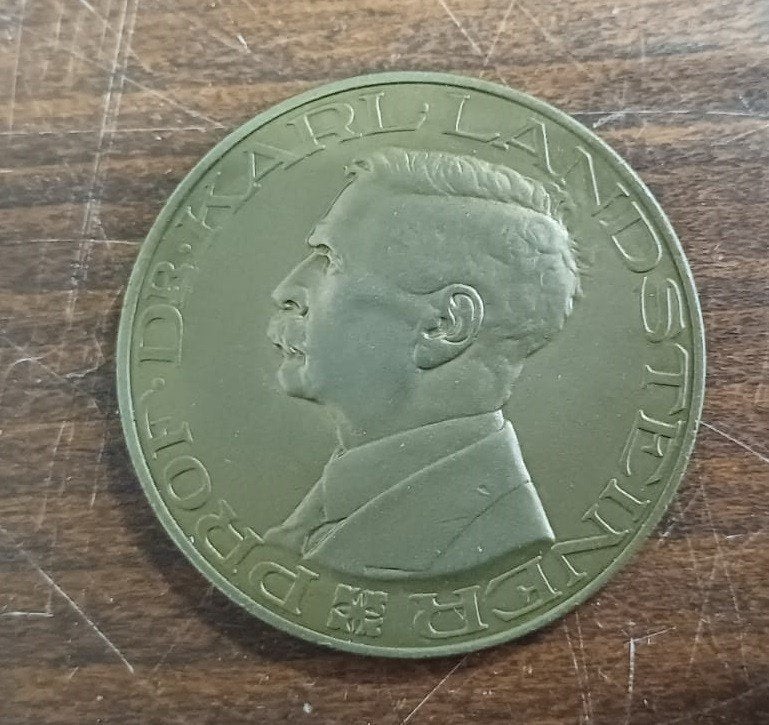 Rode Kruis medaille – Karl Landsteiner, Ophalen of Verzenden, Overige materialen