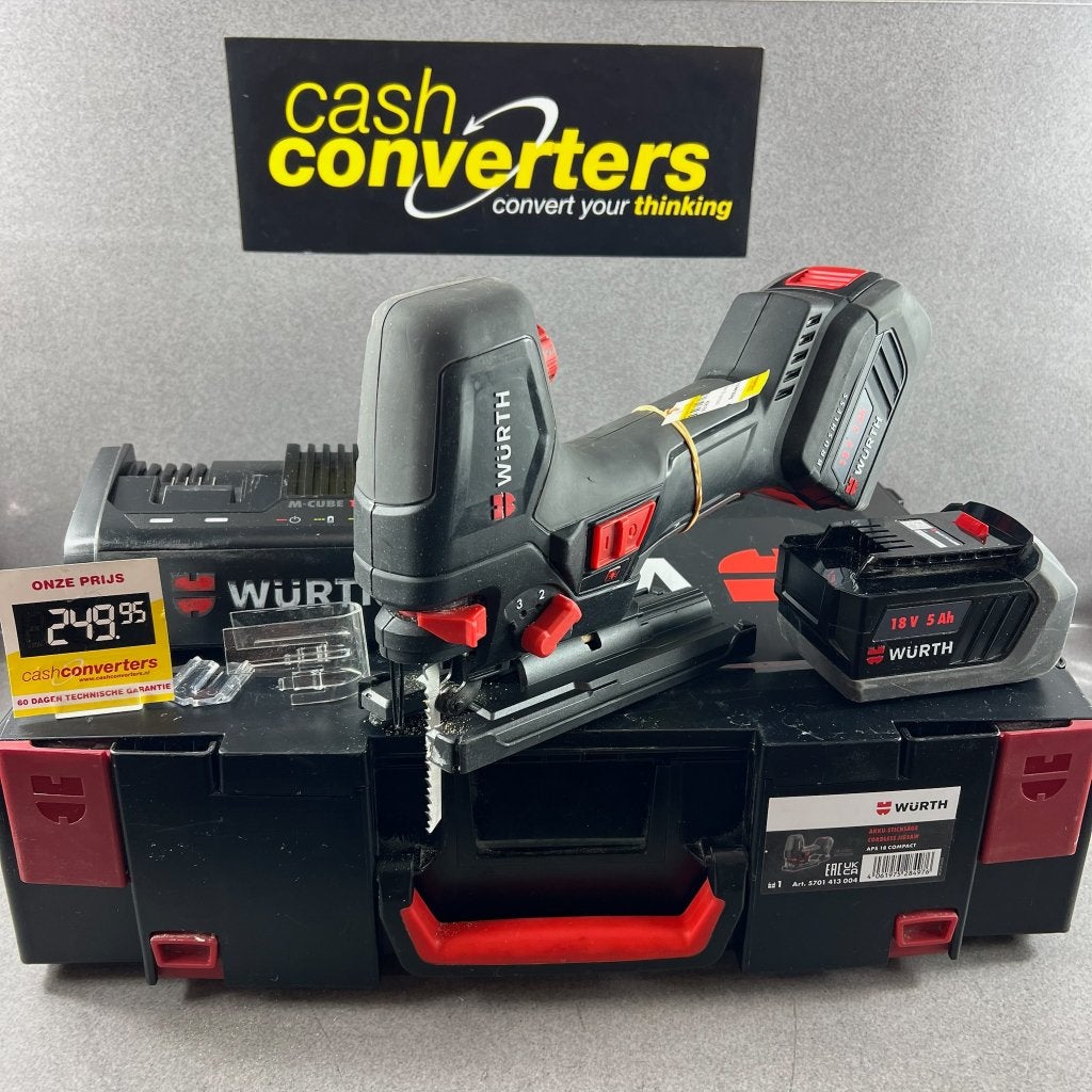 Wurth APS18 compact Decoupeerzaag |koffer, 2 accu's| 408186