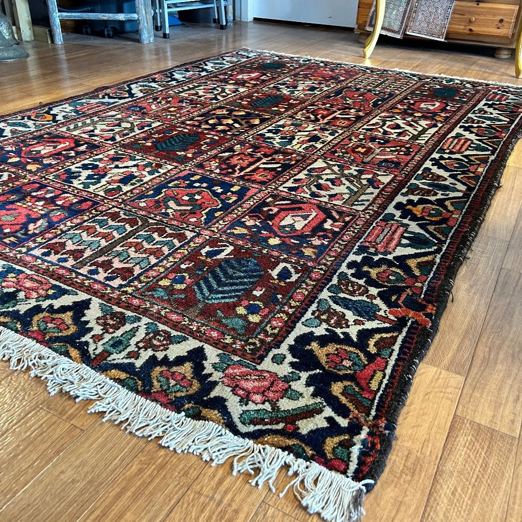 perzisch tapijt  bakhtiar – 218 x 147 cm – Gratis bezorgd, TTM Wonen, Meubels – (Perzische) Tapijten en Woonaccessoires, 100 tot 150 cm