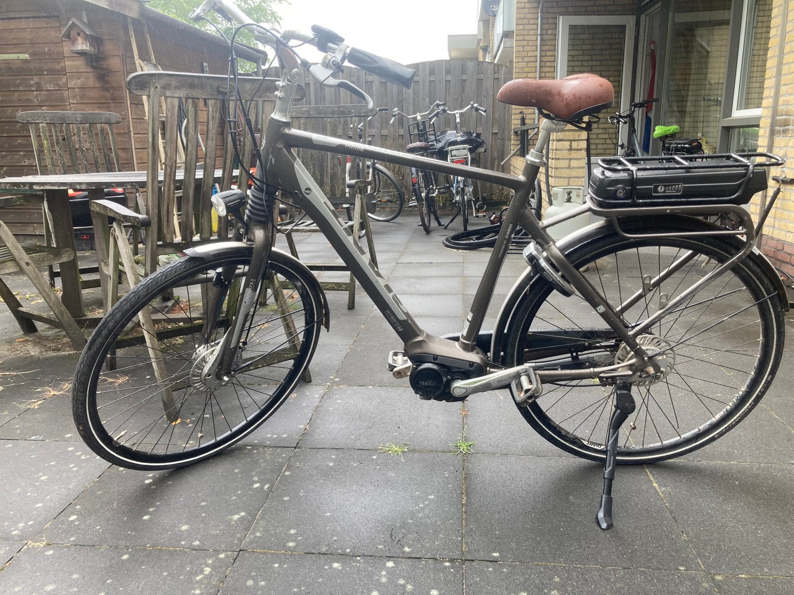 Giant elektrische herenfiets, Fietsen en Brommers, Fietsen | Heren | Herenfietsen, Ophalen, Gebruikt, Versnellingen, Giant