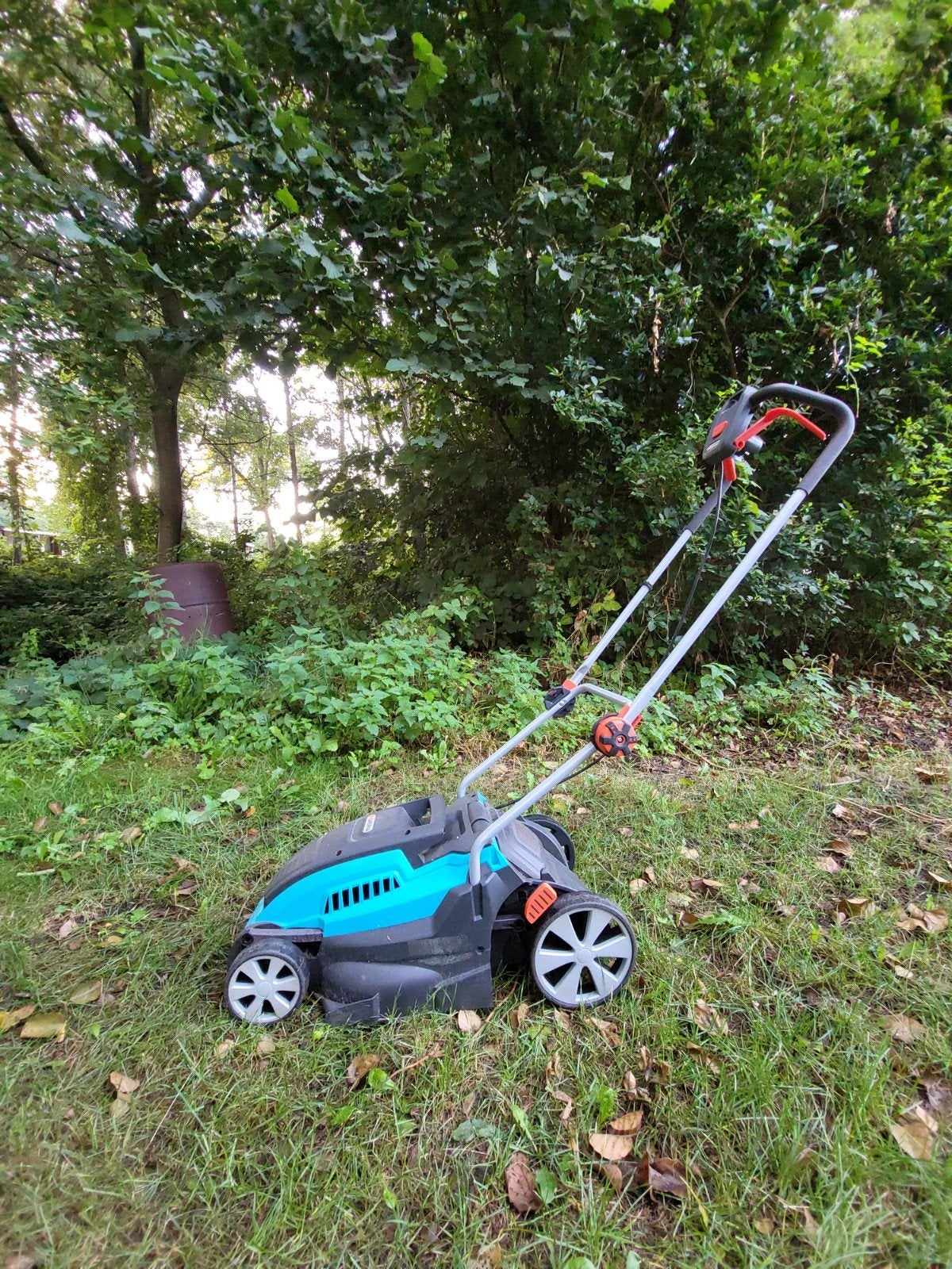 Gardena Grasmaaier., Ophalen, Cirkelmaaier, Gebruikt, Elektrische grasmaaier