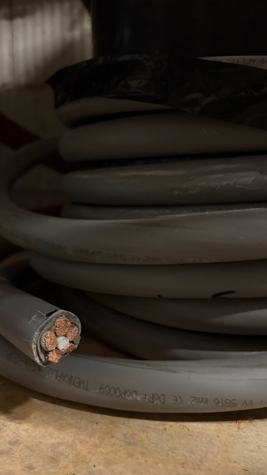 YMvk kabel 5x16 - 9 meter, Ophalen, Nieuw, Kabel of Snoer