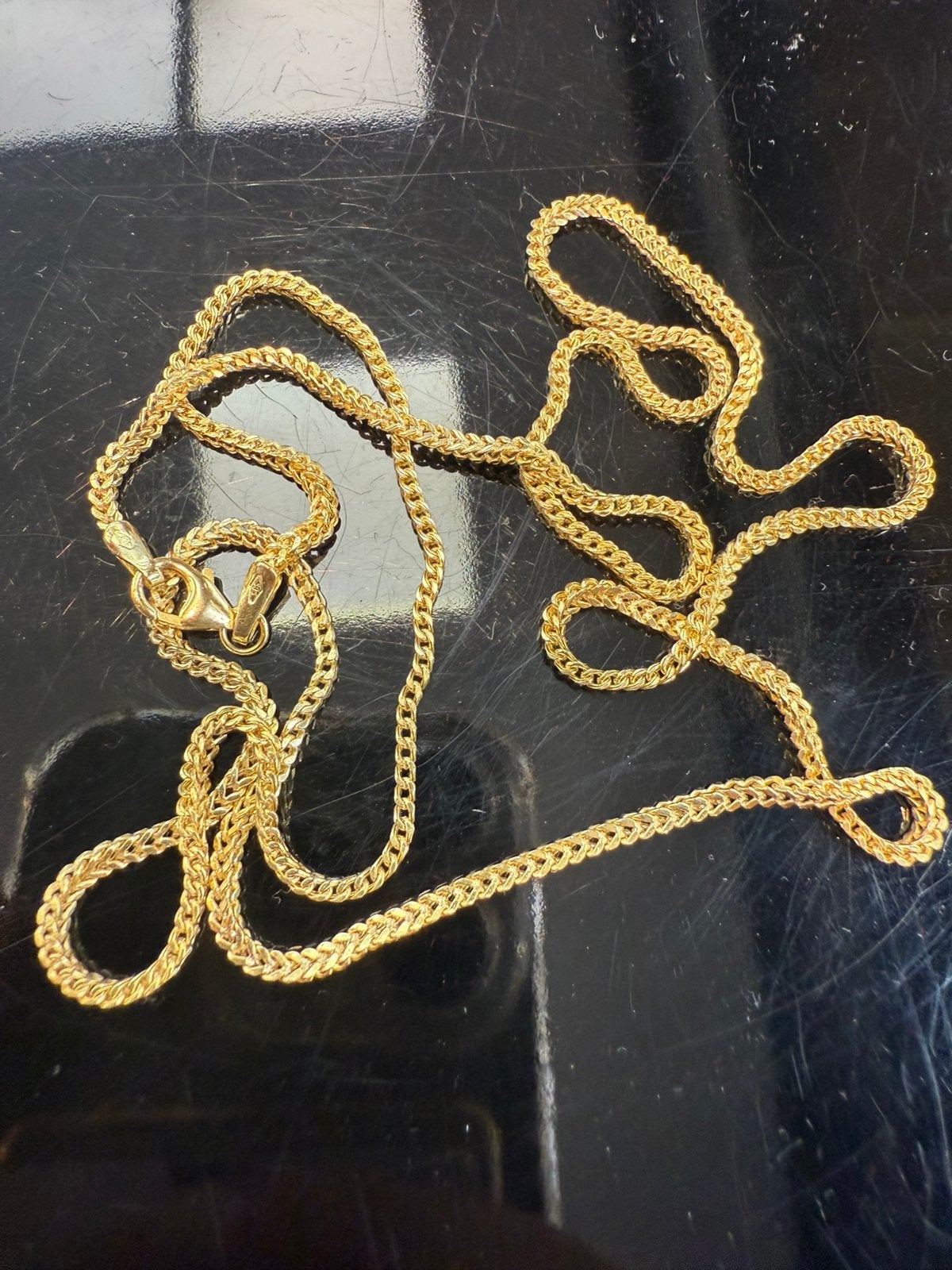 Prachtige 14 karaats gouden vossenstaart ketting, Ophalen of Verzenden, Nieuw, Goud